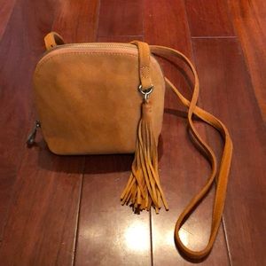 HOBO Nash crossbody in “Adobe” orange suede